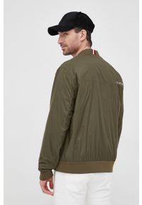 TOMMY HILFIGER - Tommy Hilfiger kurtka bomber męski kolor zielony przejściowa. Okazja: na co dzień. Kolor: zielony. Styl: casual #5