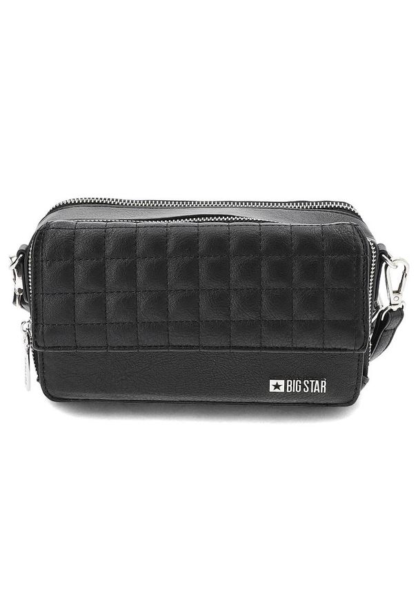 Big Star Accessories - Czarna Mała Torebka Big Star Pikowana. Kolor: czarny. Materiał: pikowane. Rozmiar: małe. Styl: street