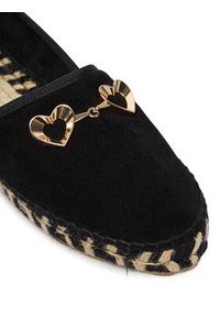 Love Moschino - LOVE MOSCHINO Espadryle JA10552G0OIG5000 Czarny. Kolor: czarny. Materiał: zamsz, skóra #3