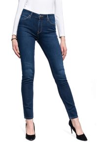 Lee - DAMSKIE SPODNIE JEANSOWE LEE ELLY DARK ROOK L305NOXE 112106131