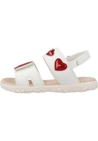 Geox - Sandały GEOX J SANDAL HAITI GIRL Biały. Kolor: biały. Materiał: syntetyk. Sezon: lato