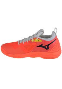 Buty halowe Mizuno Wave Momentum 3. Kolor: czerwony, wielokolorowy, czarny. Model: Mizuno Wave. Sport: siatkówka