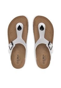 CMP Japonki Eco Mymosa Wmn Flip Flop 3Q91036 Biały. Kolor: biały. Materiał: skóra #1