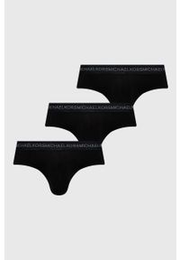 MICHAEL Michael Kors slipy (3-pack) męskie kolor czarny. Kolor: czarny. Materiał: włókno, bawełna. Długość: długie