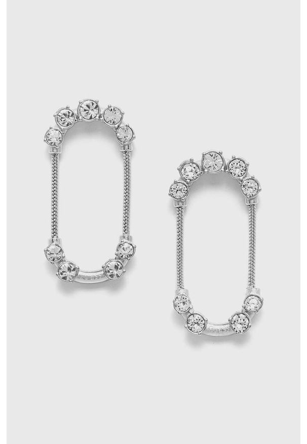 Guess kolczyki. Kolor: srebrny