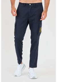 Aeronautica Militare - AERONAUTICA MILLITARE Granatowe bojówki TROUSERS. Kolor: niebieski