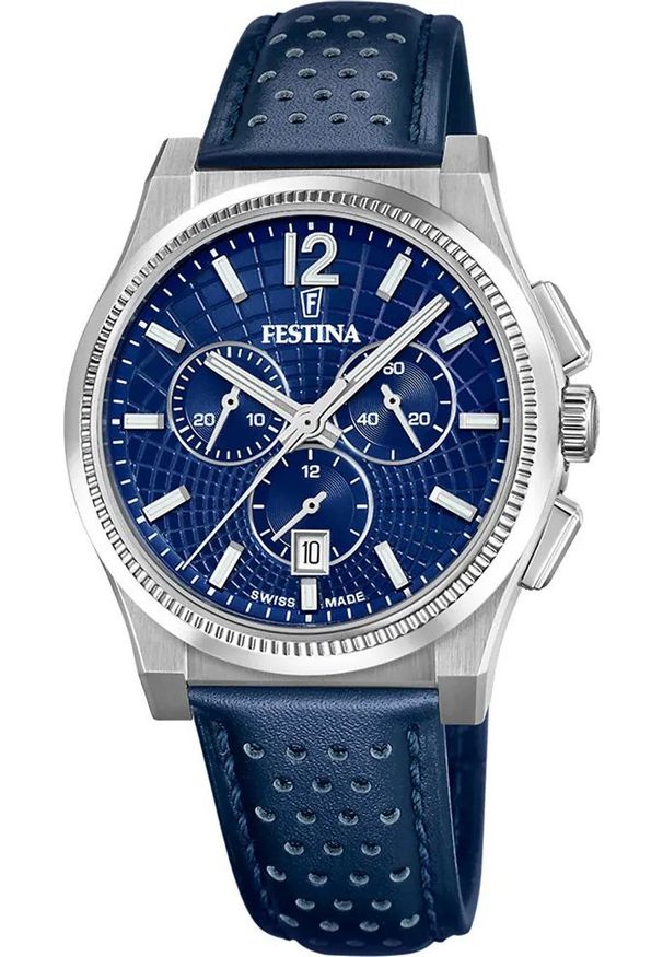 Zegarek męski Festina F20060-2 niebieski. Kolor: niebieski