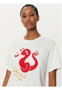 Weekend Max Mara T-Shirt Cabina 2515971041 Biały Regular Fit. Kolor: biały. Materiał: bawełna #5