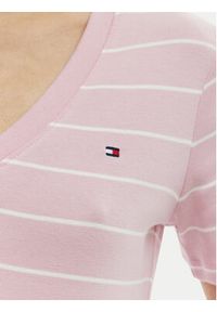 TOMMY HILFIGER - Tommy Hilfiger T-Shirt New Cody WW0WW40584 Różowy Slim Fit. Kolor: różowy. Materiał: bawełna #3