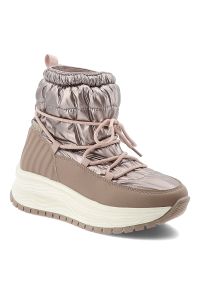 Złoty Róż Śniegowce Filippo Stylowe Damskie Buty Na Platformie. Kolor: złoty. Obcas: na platformie. Styl: elegancki #8