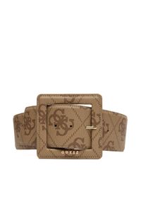 Guess Pasek Damski BW9247 P5370 Beżowy. Kolor: beżowy. Materiał: skóra