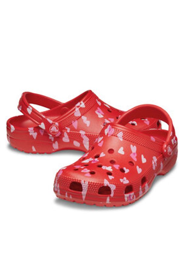 Crocs Klapki Classic Vday Clog 209682 Czerwony. Kolor: czerwony
