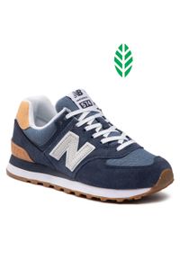 Sneakersy New Balance WL574RG2 Granatowy. Kolor: niebieski. Materiał: zamsz, skóra. Model: New Balance 574 #1