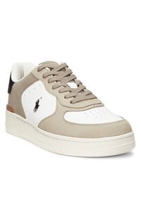 Polo Ralph Lauren Sneakersy 809955690004 Beżowy. Kolor: beżowy. Materiał: skóra, zamsz #4