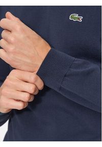 Lacoste Sweter AH1951 Granatowy Regular Fit. Kolor: niebieski. Materiał: bawełna #6