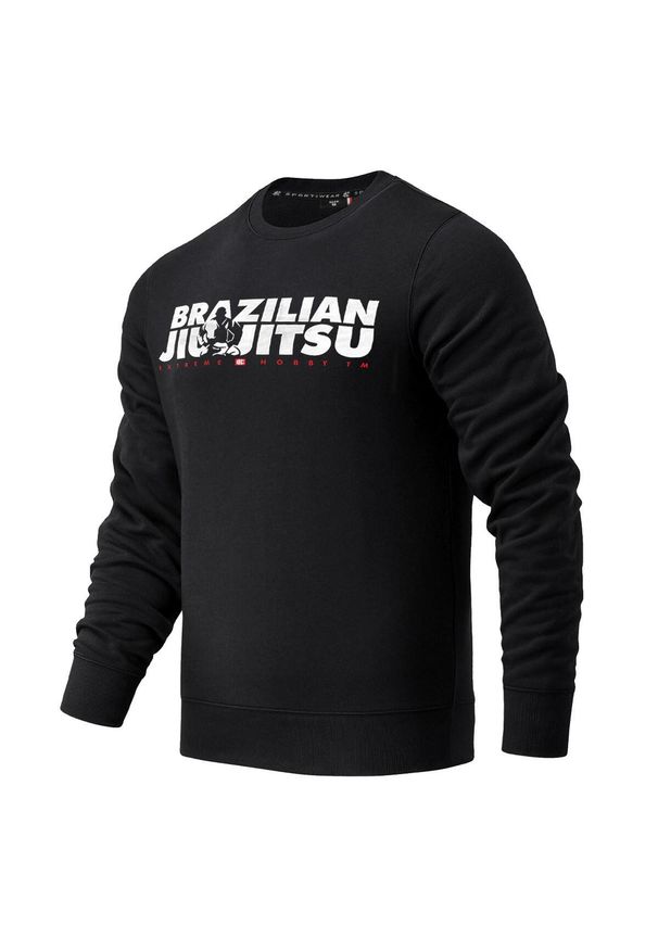 EXTREME HOBBY - Bluza męska Extreme Hobby BOLD BJJ. Kolor: czarny. Materiał: bawełna