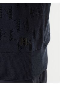 Karl Lagerfeld - KARL LAGERFELD Polo 655005 562301 Granatowy Slim Fit. Typ kołnierza: polo. Kolor: niebieski. Materiał: bawełna #4