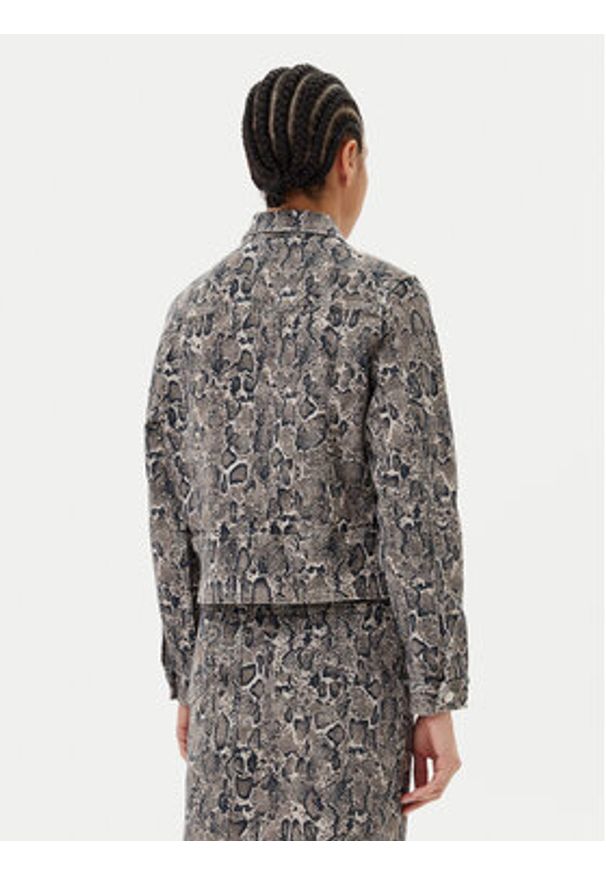 JOOP! Kurtka jeansowa 10019074 30044956 Brązowy Regular Fit. Kolor: brązowy. Materiał: bawełna