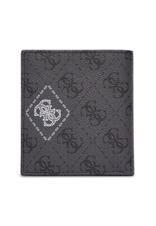 Guess Portfel SMMACT LEA22 Szary. Kolor: szary. Materiał: skóra