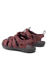keen - Keen Sandały Clearwater Cnx Lleather 1025088 Bordowy. Kolor: czerwony. Materiał: skóra, nubuk