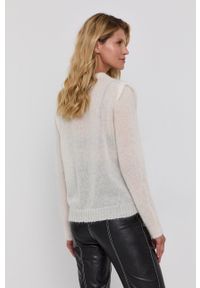 TwinSet - Twinset Sweter damski. Okazja: na co dzień. Kolor: beżowy. Materiał: dzianina. Długość rękawa: długi rękaw. Długość: długie. Styl: casual #2