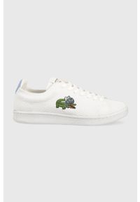 Lacoste sneakersy x Bridgerton Carnaby Piquee kolor biały 45SFA0095. Nosek buta: okrągły. Kolor: biały. Materiał: guma #1