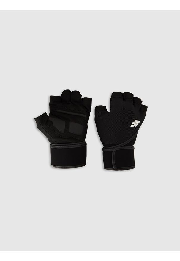 4f - 4F Rękawiczki treningowe uniseks - czarne L. Kolor: czarny