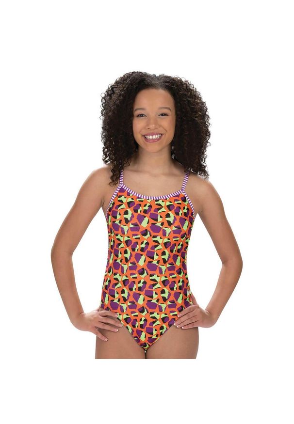 DOLFIN - Strój Kąpielowy Z Motywem Żyrafy I Delfina Z Tyłu – Rozmiar 28. Kolor: różowy