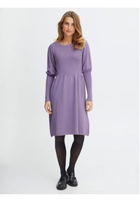 Fransa Sukienka codzienna 20611826 Fioletowy Regular Fit. Okazja: na co dzień. Kolor: fioletowy. Materiał: wiskoza. Typ sukienki: proste. Styl: casual #4