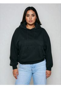 Big-Star - Bluza damska z kapturem czarna Susana 906. Typ kołnierza: kaptur. Kolor: czarny. Materiał: bawełna, żakard, poliester #3