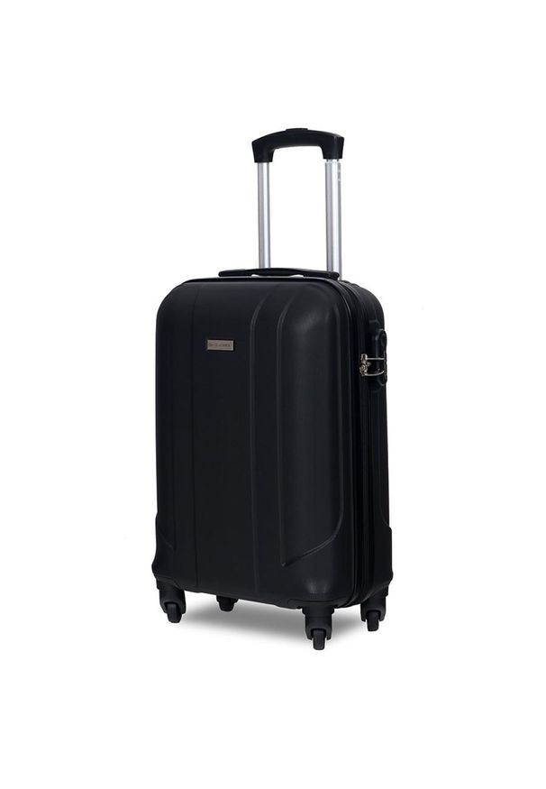 DAVID JONES - Walizka na kółkach David Jones BA-1057-3N czarna - duża 96,7l. Kolor: czarny. Materiał: guma, materiał. Styl: elegancki, klasyczny