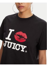 Juicy Couture T-Shirt I Kiss JCWCT125348 Czarny Oversize. Kolor: czarny. Materiał: bawełna #5