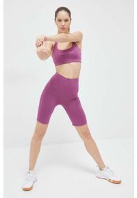 Calvin Klein Performance biustonosz sportowy Essentials kolor fioletowy. Kolor: fioletowy. Materiał: skóra. Sport: fitness, taniec #2