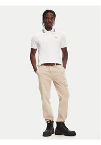Hunter Polo Noris SS HARM0037242 Biały Regular Fit. Typ kołnierza: polo. Kolor: biały. Materiał: bawełna #4