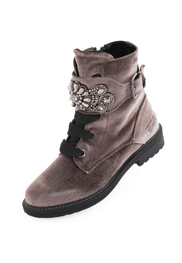 Botki Tom Tailor Taupe dla Kobiet - Eleganckie i Wygodne. Kolor: beżowy. Materiał: syntetyk. Sport: turystyka piesza