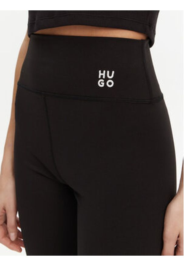 Hugo - HUGO Legginsy 50545350 Czarny Slim Fit. Kolor: czarny. Materiał: syntetyk