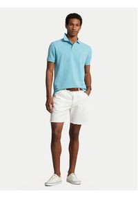 Polo Ralph Lauren Polo 710536856414 Błękitny Slim Fit. Typ kołnierza: polo. Kolor: niebieski. Materiał: bawełna