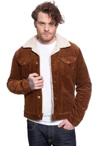 Wrangler - KURTKA ZIMOWA WRANGLER 124MJ SHERPA TORTOISE SHELL W4MSUPH08 112129154. Sezon: zima