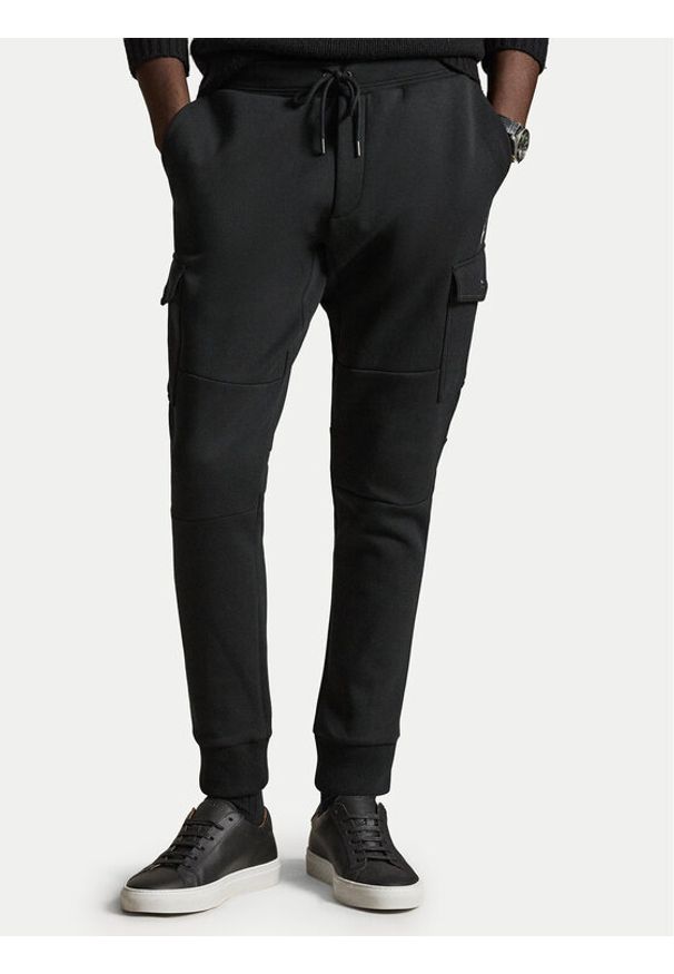Polo Ralph Lauren Spodnie dresowe 710980340501 Czarny Regular Fit. Kolor: czarny. Materiał: bawełna