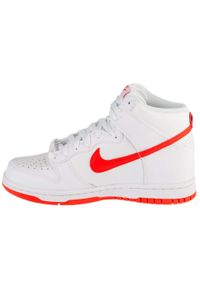 Nike - Buty sportowe Sneakersy dziewczęce, Dunk High Gs. Kolor: biały. Sport: turystyka piesza