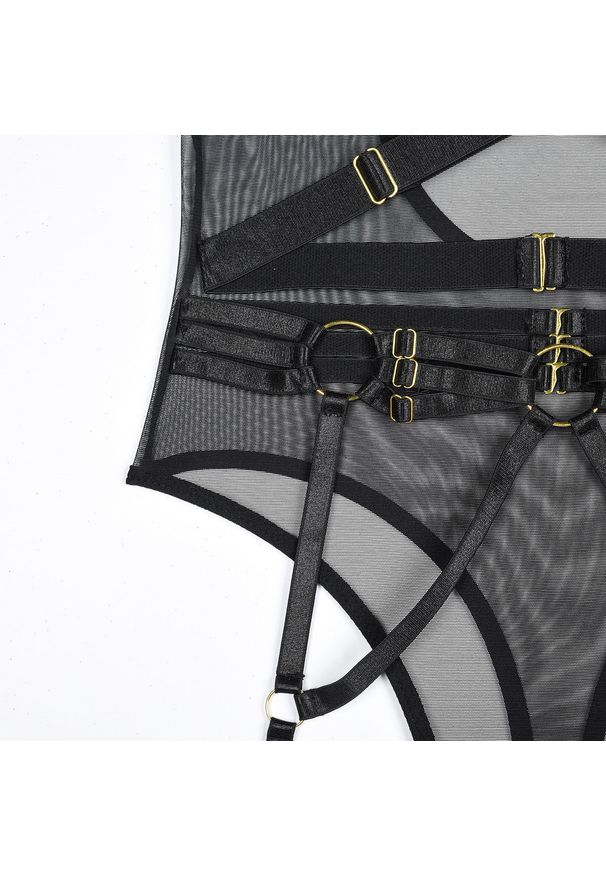 Intica - Body z kontrastowymi paseczkami na co dzień i okazje Roxine. Kolor: wielokolorowy. Materiał: materiał