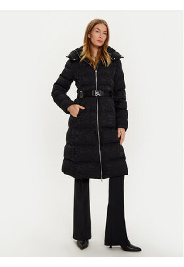 Elisabetta Franchi Płaszcz zimowy PI-71D-46E1-V700 Czarny Regular Fit. Kolor: czarny. Materiał: syntetyk. Sezon: zima