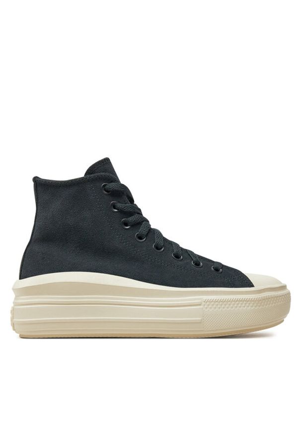 Converse Trampki Chuck Taylor All Star Move Platform A11146C 002 Szary. Kolor: szary. Materiał: zamsz, skóra. Obcas: na platformie