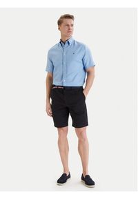 TOMMY HILFIGER - Tommy Hilfiger Koszula MW0MW42450 Niebieski Regular Fit. Kolor: niebieski. Materiał: bawełna #4