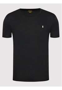 Polo Ralph Lauren T-Shirt Sle 714844756001 Czarny Regular Fit. Typ kołnierza: polo. Kolor: czarny. Materiał: bawełna #3