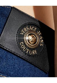 Versace Jeans Couture - VERSACE JEANS COUTURE - Jeansowe spodnie Slim. Kolor: niebieski