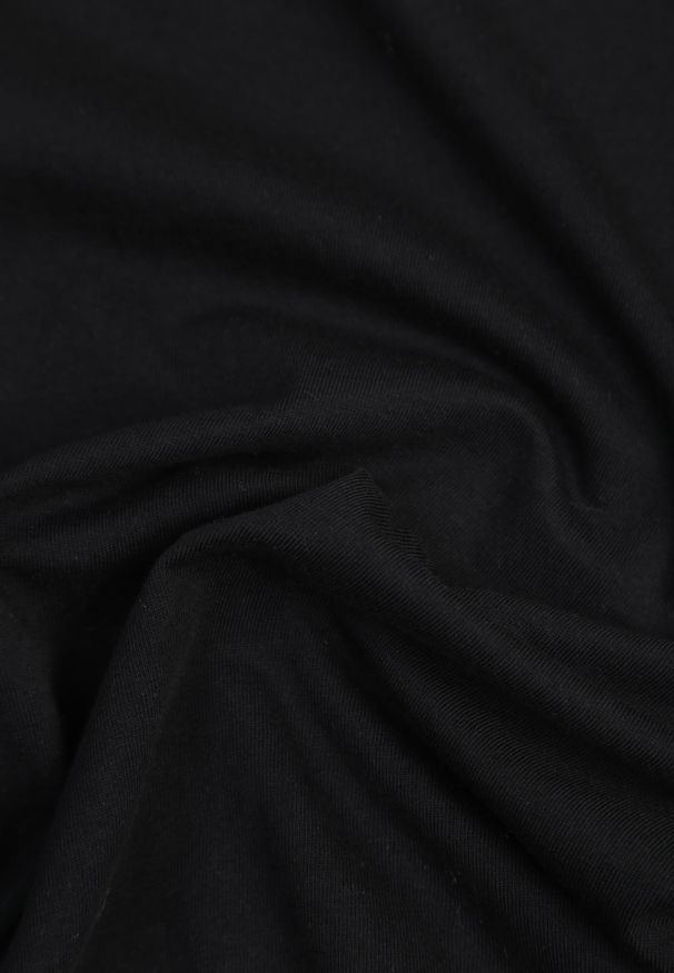 Renee - Czarny T-shirt z Krótkim Rękawem z Gładkiej Bawełny Jaellora. Kolor: czarny. Materiał: bawełna. Długość rękawa: krótki rękaw. Długość: krótkie. Wzór: gładki. Styl: elegancki, klasyczny