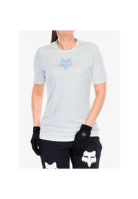 FOX - Koszulka rowerowa damska Fox Ranger SS Jersey Fox Head. Kolor: niebieski. Materiał: jersey. Sport: kolarstwo
