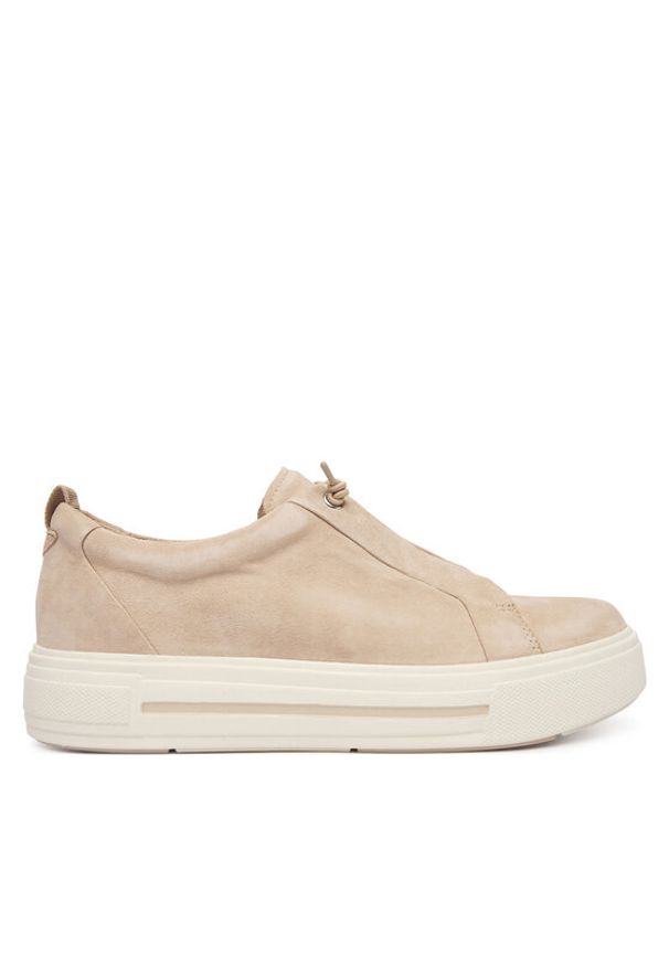 Caprice Sneakersy 9-23709-44 Beżowy. Kolor: beżowy. Materiał: skóra, zamsz