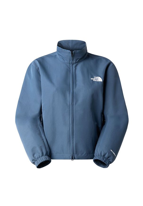Kurtka damska The North Face Easy 0A8EUX0U31 - niebieska. Kolor: niebieski. Materiał: tkanina, nylon. Styl: wakacyjny, klasyczny, elegancki